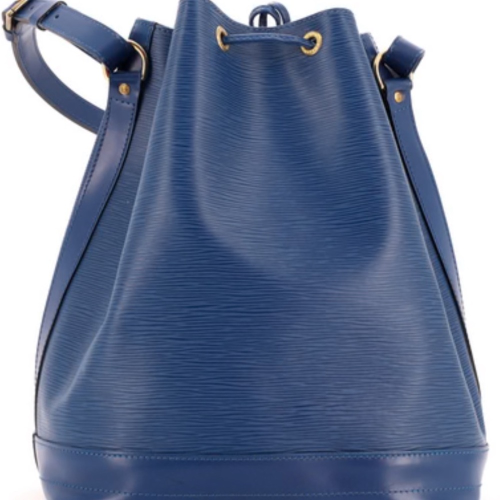 Louis Vuitton blue leather bag
